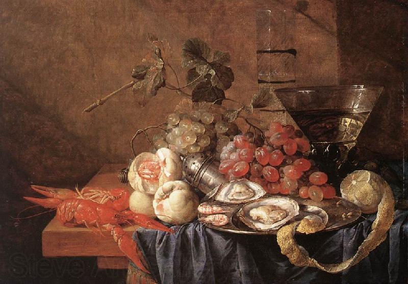 Jan Davidsz. de Heem Fruits and Pieces of Sea Spain oil painting art